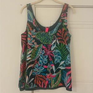 Like new! Lilly Pulitzer Colorful Floral Tank Top